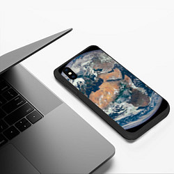 Чехол iPhone XS Max матовый Третья планета от Солнца Земля, цвет: 3D-черный — фото 2