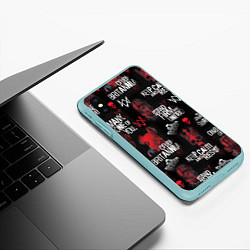 Чехол iPhone XS Max матовый WATCH DOGS LEGION REVOLUTION PATTERN, цвет: 3D-мятный — фото 2