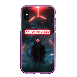 Чехол iPhone XS Max матовый Smash Into Pieces Big Bang Neon man