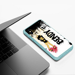 Чехол iPhone XS Max матовый Констебль Alice Bendy, цвет: 3D-мятный — фото 2