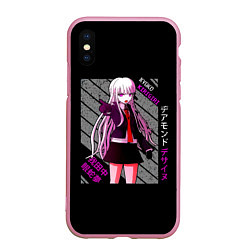 Чехол iPhone XS Max матовый Кёко Киригири - Danganronpa, цвет: 3D-розовый