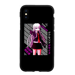 Чехол iPhone XS Max матовый Кёко Киригири - Danganronpa, цвет: 3D-черный