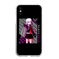 Чехол iPhone XS Max матовый Кёко Киригири - Danganronpa, цвет: 3D-белый