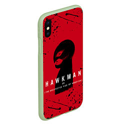 Чехол iPhone XS Max матовый HAWKMAN BERSERK, цвет: 3D-салатовый — фото 2