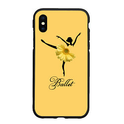Чехол iPhone XS Max матовый Ballet Балет, цвет: 3D-черный