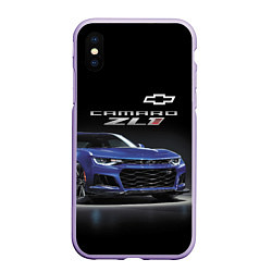 Чехол iPhone XS Max матовый Chevrolet Camaro ZL1 Motorsport