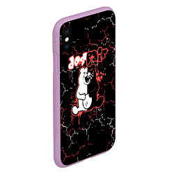 Чехол iPhone XS Max матовый Monokuma монокума, цвет: 3D-сиреневый — фото 2