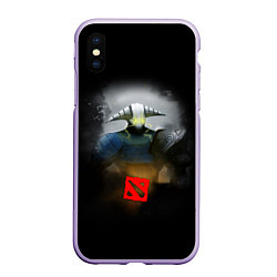 Чехол iPhone XS Max матовый HERO SVEN DOTA 2, цвет: 3D-светло-сиреневый