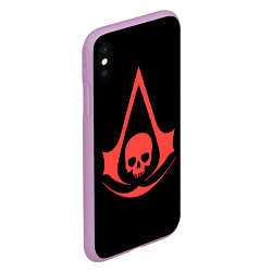 Чехол iPhone XS Max матовый Assassins creed ubisoft, цвет: 3D-сиреневый — фото 2