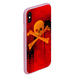 Чехол iPhone XS Max матовый Пиратский шум, цвет: 3D-розовый — фото 2