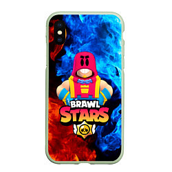 Чехол iPhone XS Max матовый BRAWL STARS GROM БРАВЛ СТАРС ГРОМ