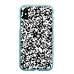 Чехол iPhone XS Max матовый Стиль QR код