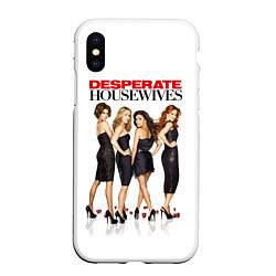 Чехол iPhone XS Max матовый Desperate Housewives Отчаянные Домохозяйки, цвет: 3D-белый