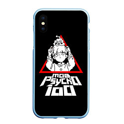 Чехол iPhone XS Max матовый Mob Psycho 100 Кагеяма и Ямочки