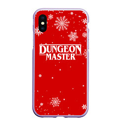 Чехол iPhone XS Max матовый ГАЧИМУЧИ DUNGEON MASTER НОВОГОДНИЙ