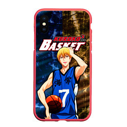 Чехол iPhone XS Max матовый Kuroko no Basuke, Рёта Кисе Kise Ryota, цвет: 3D-красный