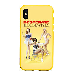 Чехол iPhone XS Max матовый Desperate Housewives - sexy, цвет: 3D-желтый