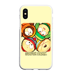 Чехол iPhone XS Max матовый Персонажи Южный парк South Park