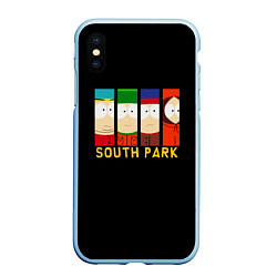 Чехол iPhone XS Max матовый South Park - Южный парк главные герои