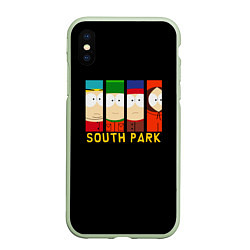 Чехол iPhone XS Max матовый South Park - Южный парк главные герои