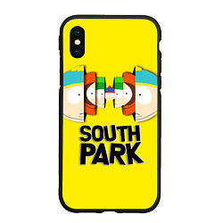 Чехол iPhone XS Max матовый South Park - Южный парк персонажи