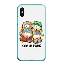 Чехол iPhone XS Max матовый South Park - Южный парк краски