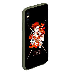 Чехол iPhone XS Max матовый HXH - Hunter x Hunter, цвет: 3D-темно-зеленый — фото 2