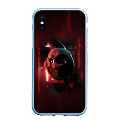 Чехол iPhone XS Max матовый Мундроп FNAF Security Breach, цвет: 3D-голубой