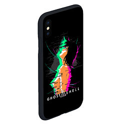 Чехол iPhone XS Max матовый Мотоко Кусанаги - Призрак в доспехах, цвет: 3D-черный — фото 2
