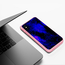 Чехол iPhone XS Max матовый Purple Tie-Dye, цвет: 3D-баблгам — фото 2