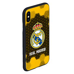 Чехол iPhone XS Max матовый РЕАЛ МАДРИД Real Madrid Графика, цвет: 3D-черный — фото 2