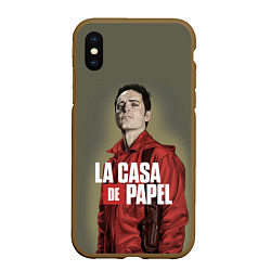 Чехол iPhone XS Max матовый БУМАЖНЫЙ ДОМ БЕРЛИН - LA CASA DE PAPEL