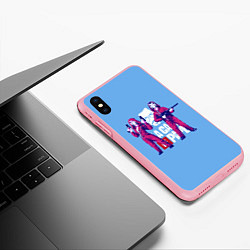 Чехол iPhone XS Max матовый БУМАЖНЫЙ ДОМ LA CASA DE PAPEL PIXEL, цвет: 3D-баблгам — фото 2