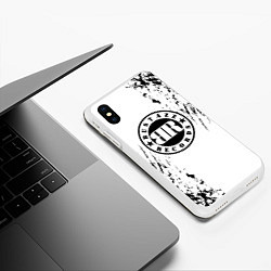 Чехол iPhone XS Max матовый 9 грамм: Bustazz Records, цвет: 3D-белый — фото 2