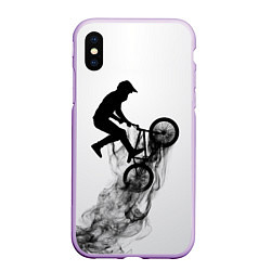 Чехол iPhone XS Max матовый ВЕЛОСПОРТ BMX Racing