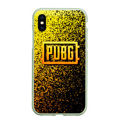 Чехол iPhone XS Max матовый PUBG - ПАБГ ОСКОЛКИ, цвет: 3D-салатовый