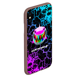 Чехол iPhone XS Max матовый 6IX9INE: ТРЕЩИНЫ, цвет: 3D-коричневый — фото 2