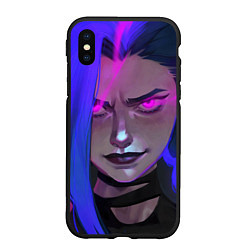 Чехол iPhone XS Max матовый League Of Legends Arcane ДЖИНКС Jinx Powder