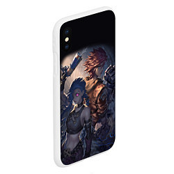 Чехол iPhone XS Max матовый League Of Legends Джинкс и Вай, цвет: 3D-белый — фото 2