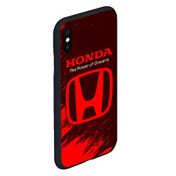 Чехол iPhone XS Max матовый HONDA DREAMS Краски, цвет: 3D-черный — фото 2