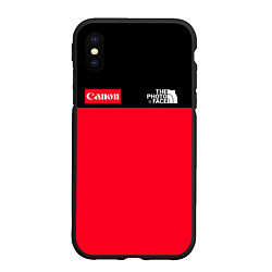 Чехол iPhone XS Max матовый The Photo Face Canon, цвет: 3D-черный