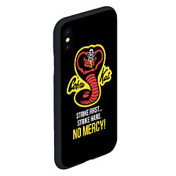 Чехол iPhone XS Max матовый Cobra Kai - No mercy!, цвет: 3D-черный — фото 2