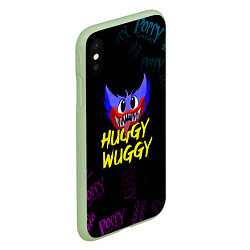 Чехол iPhone XS Max матовый HUGGY WUGGY PATTERN, цвет: 3D-салатовый — фото 2