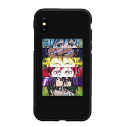 Чехол iPhone XS Max матовый Kuroko No Basket, цвет: 3D-черный