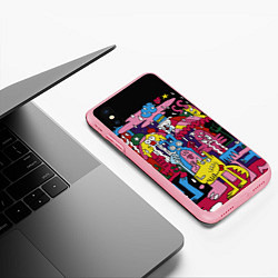 Чехол iPhone XS Max матовый Разноцветные монстры, цвет: 3D-баблгам — фото 2