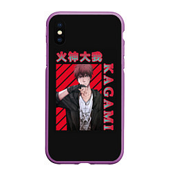 Чехол iPhone XS Max матовый Тайга Кагами Taiga Kagami