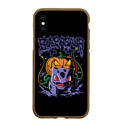 Чехол iPhone XS Max матовый Bulbasaur арт