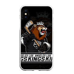 Чехол iPhone XS Max матовый Лос Анджелес Кингз, Los Angeles Kings