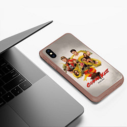 Чехол iPhone XS Max матовый КОБРА КАЙ COBRA KAI, цвет: 3D-коричневый — фото 2