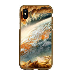 Чехол iPhone XS Max матовый Песчаный Космос